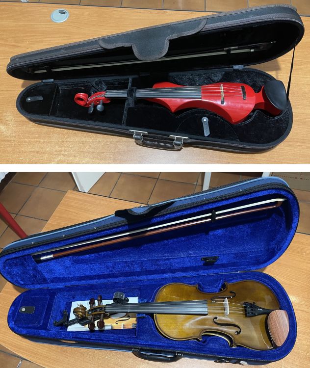 Violino elettrico + violino classico - Imagen por defecto