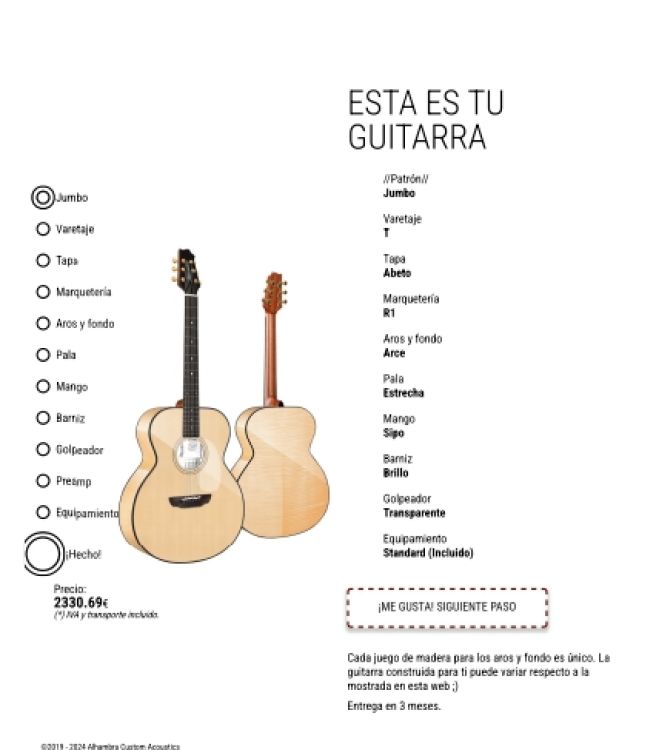 Alhambra acústica Jumbo4 (Cómo nueva-Impecable) - Immagine6