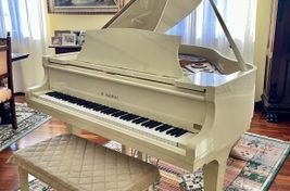 1/4 coda Kawai KG-1D usato revisionato bianco - Imagen