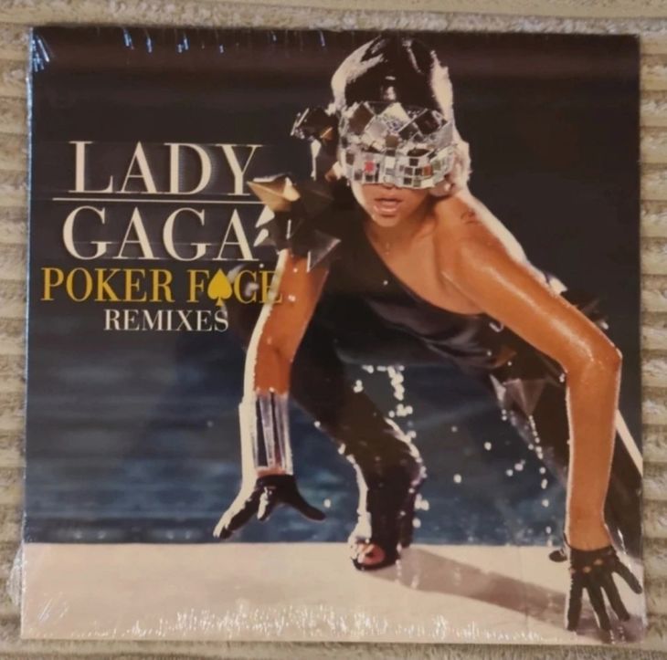 Lady Gaga vinilo 12" Single Poker face Remixes - Imagen2