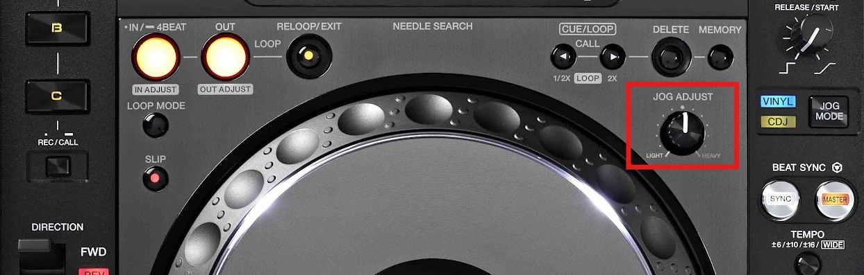 cdj 2000 nexus jog adjust pioneer