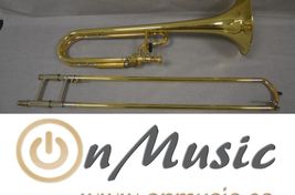 Trombón Sib/Fa Schagerl Casero en muy buen estado - Imagen