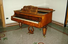 Pianoforte a coda antico J. Nemetschke in Wien - Immagine