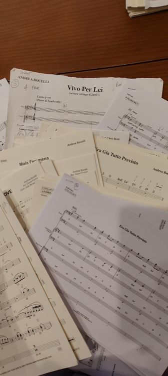 Lote de partituras de Andrea Bocelli - Immagine2