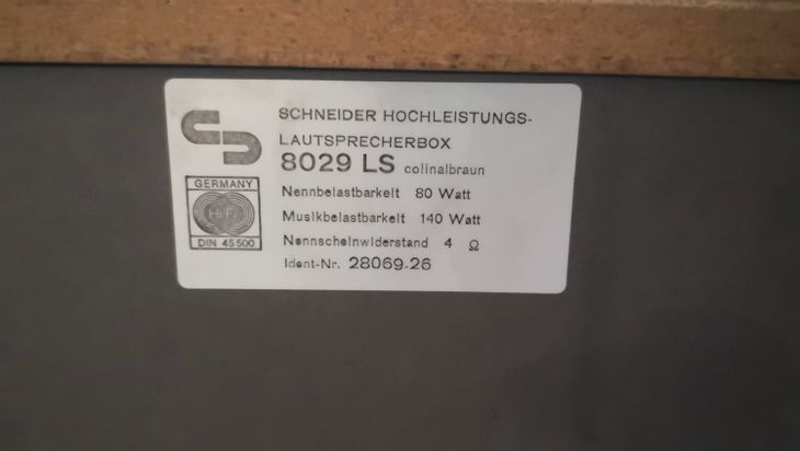 BAFLES SCHNEIDER 140 WAT. 4 Ohmios - Bild4