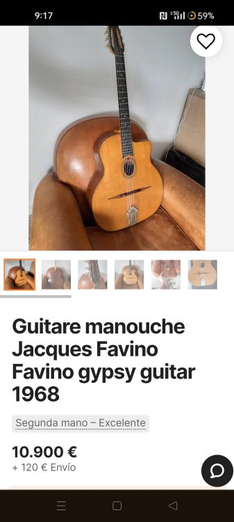 Vendo guitarra Nash acústica valorada en 10.000€ - Imagen5