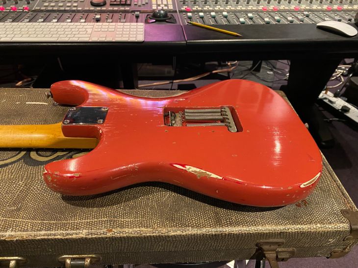 1961 Fender Stratocaster Fiesta Red Vintage Guitar - Immagine2