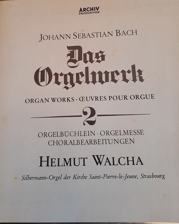 DAS ORGELWERK Joan Sebastian Bach - Imagen5