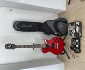 Guitar+pedal board+padded fireproof case
 - Image