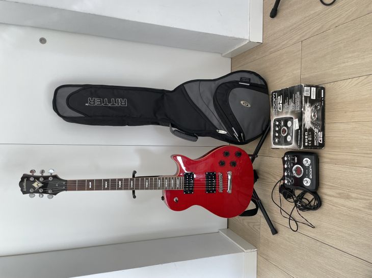 Guitarra+pedalera+funda ignífuga acolchada - Imagen por defecto