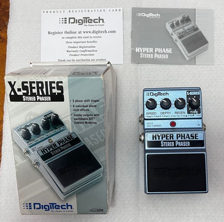 Digitech HYPER PHASE ステレオフェイザー Digitech XHP X-Series Hyper Phase Stereo Phaser 7-Modes