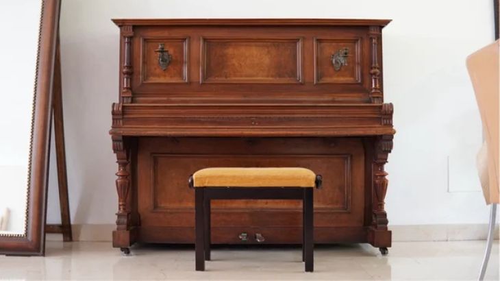 Precioso piano vertical original antiguo - Bild6