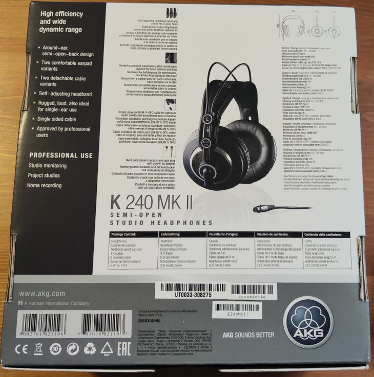 Auriculares AKG K-240 MkII - Immagine5