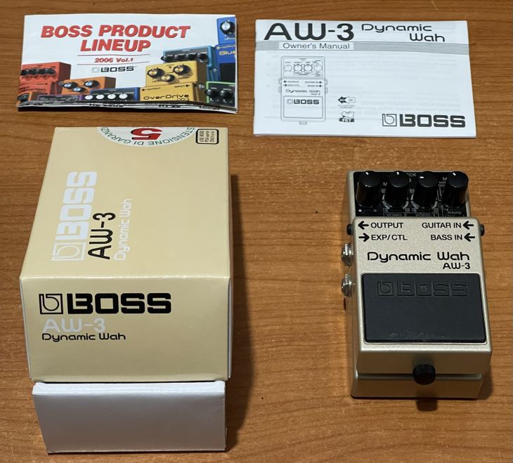 Boss AW-3 Dynamic Wah Effetto pedale Chitarra Bass - Imagen por defecto