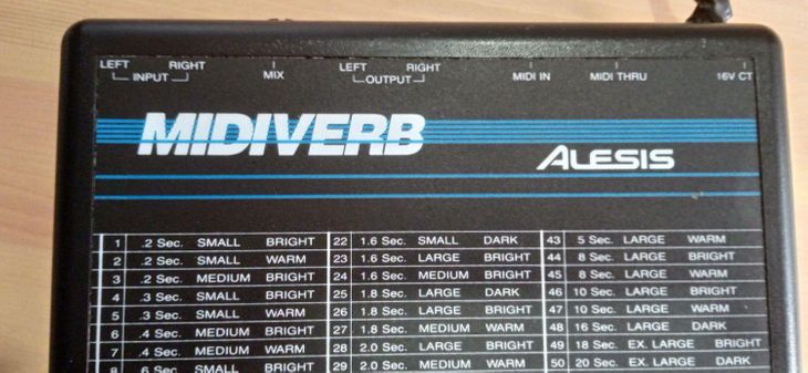 Alesis Midiverb Desktop Reverb Unit - Imagen por defecto