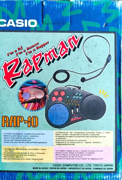 Very Rare Casio Rap-10 DJ Scratch Synthesizer - Imagen2