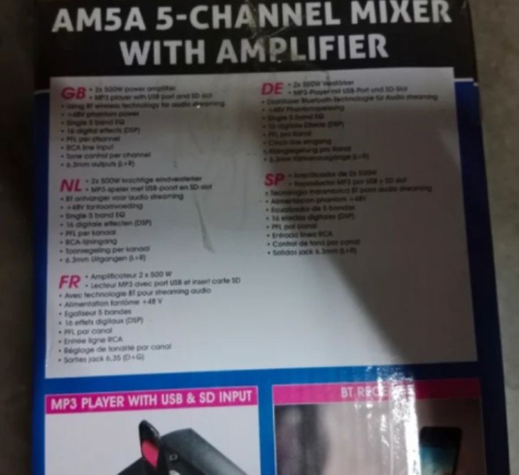Mesa de mezclas amplificada - Imagen2