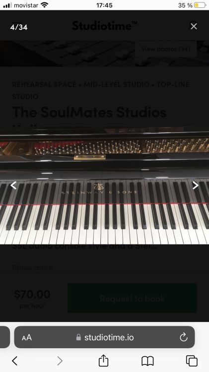 Steinway & Sons piano de cola 170 Modelo M 268657 - Imagen2