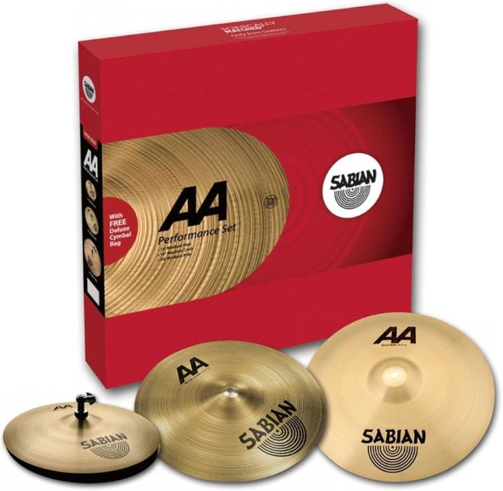 Juego de platos SABIAN AA: Ride + Crash + Hi-Hats - Imagen por defecto