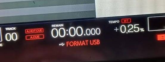 format usb problem pioneer cdj 2000 nexus