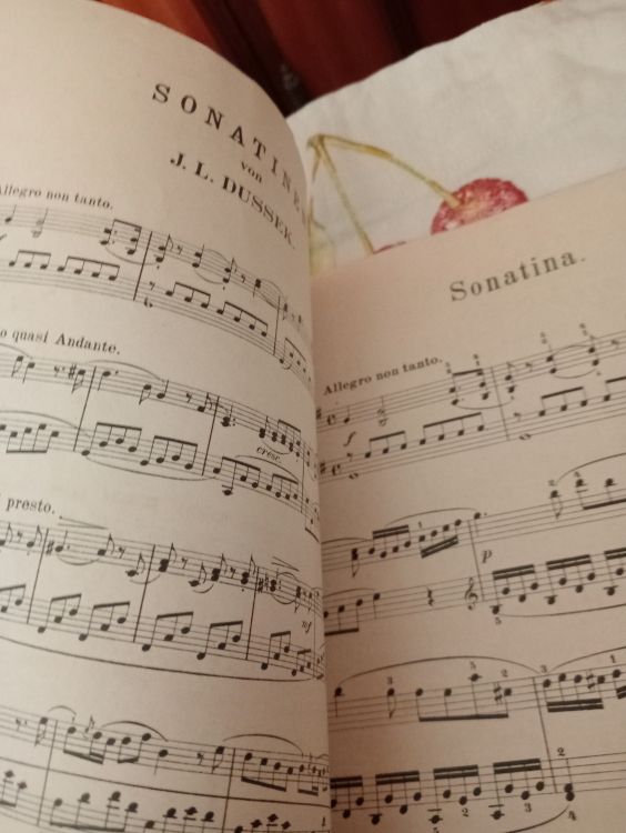 Libro de partituras DUSSEK, Sonatinen Opus 20. - Bild2