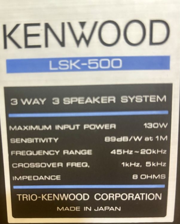 Altavoces Kenwood LSK-500 - Imagen por defecto