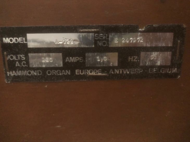 Órgano Hammond A-122 - Imagen3