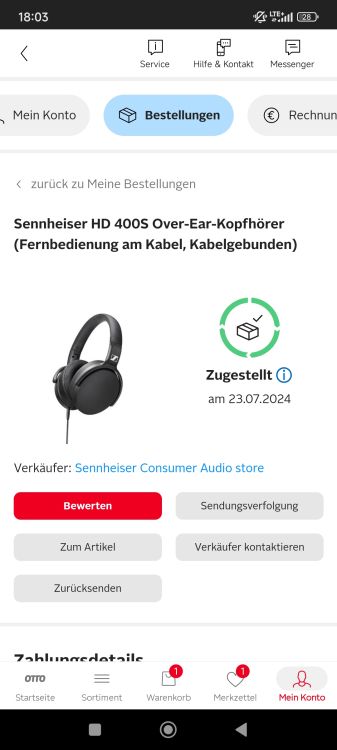 Sennheiser KOPFHÖRER (Neu) - Imagen3