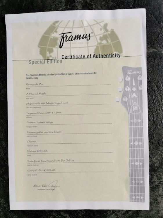 Framus Renegade Pro edición especial 2008 - Bild6