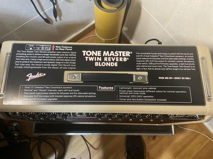 Fender Twin Reverb Tone Master Blonde - Image2