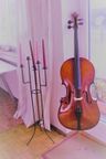 Qualitäts-Cello mit gutem Bogen und Thermokoffer - Immagine