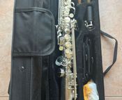 Saxofón soprano Si b plata - Imagen