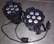Lot de 2 Par à led DMX Stairville 7 leds (projecte - Image