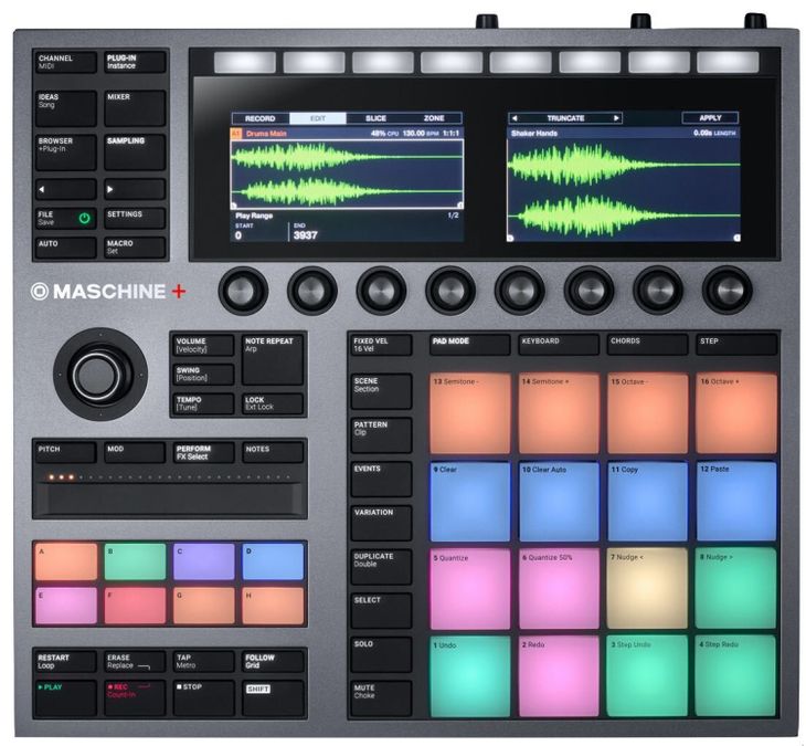 Native Instruments Maschine+ - Hauptbild der Anzeige