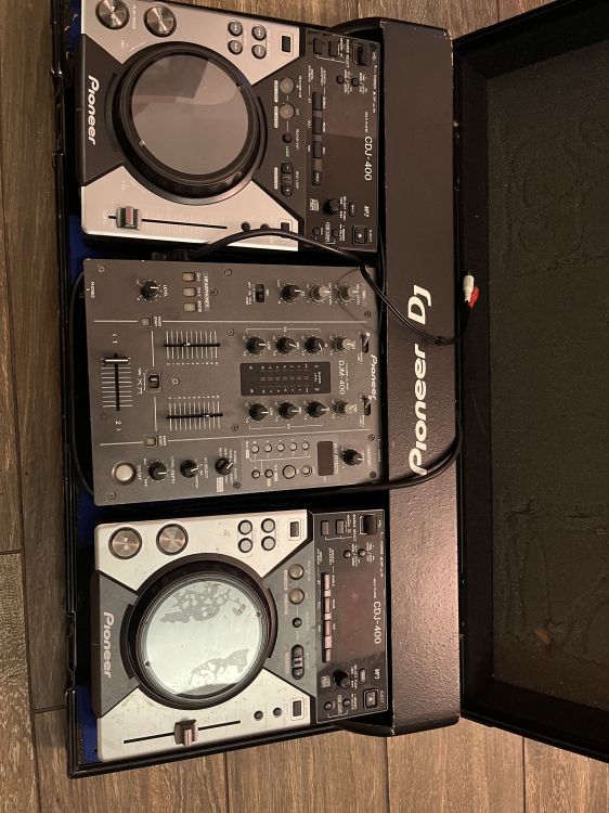 Console DJ Pioneer: 2 CDJ-400 + DJM-400 + Case - Imagen por defecto