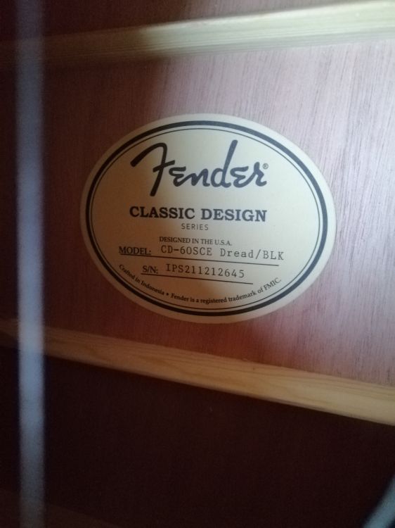 Fender Acústica CD-60SCE - Bild5