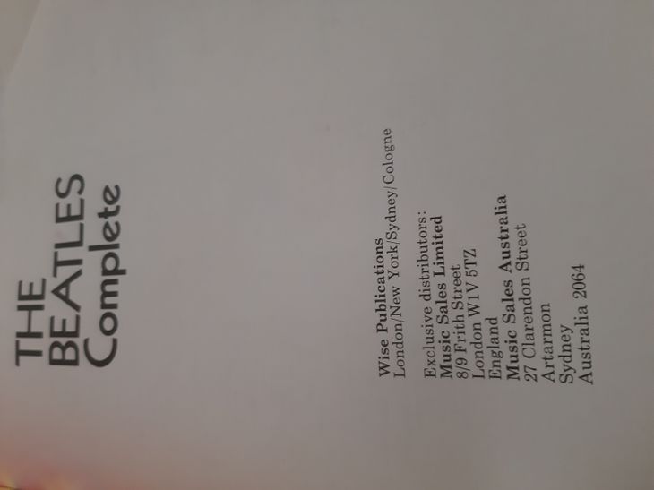 Livre de partitions originales the Beatles - Imagen3