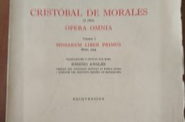 Cristóbal de morales. Partitura  - Imagen