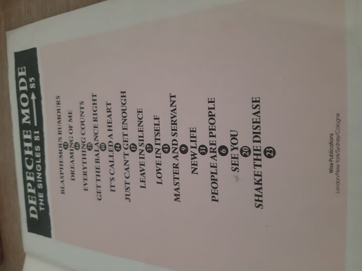 Partitions originales depeche mode 81 à 85 - Imagen3