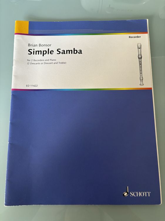 Simple Samba - B. Bonsor, for 2 Recorders + Piano - Imagen por defecto