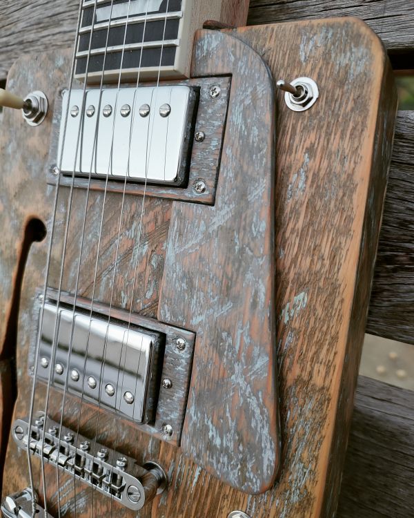 Cigar Box Guitar Loluthier Missouri LP standardPro - Imagen2