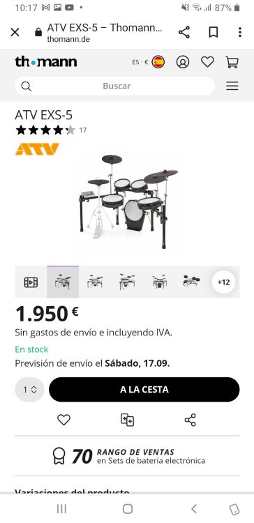 BATERIA ELECTRONICA ATV EXS-5 - Image5