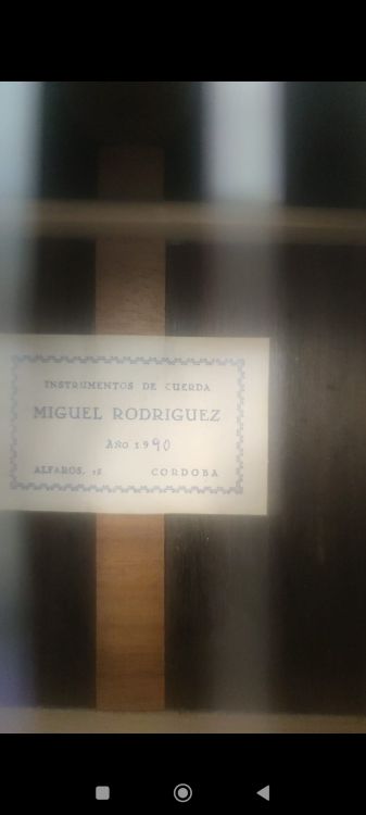 Guitarra clásica Miguel Rodríguez 1990 - Bild3