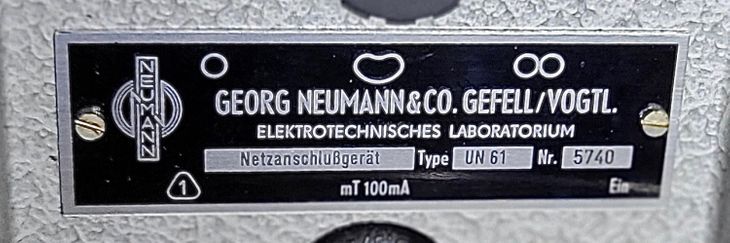 Neumann / GefellUM 57 mit UN 61 TOP CONDITION 60s - Imagen3