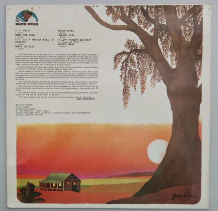 BIG JOE TURNER "TEXAS STYLE" LP - Imagen por defecto