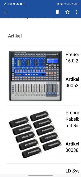 Presonus StudioLive 16.0.2 USB Digital-Mischpult - Imagen por defecto