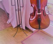 Violoncello di qualità con buon arco e custodia termica
 - Immagine