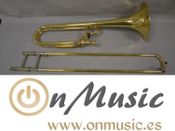 Trombón Sib/Fa Schagerl Casero en muy buen estado - Imagen