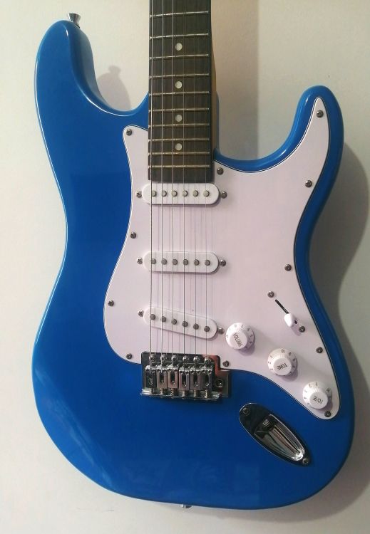 Guitarra eléctrica Ayson stratocaster azul - Immagine3