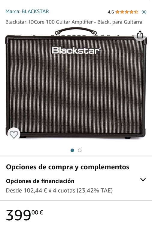 Amplificador guitarra Blackstar Core Stereo 100 Co - Imagen6